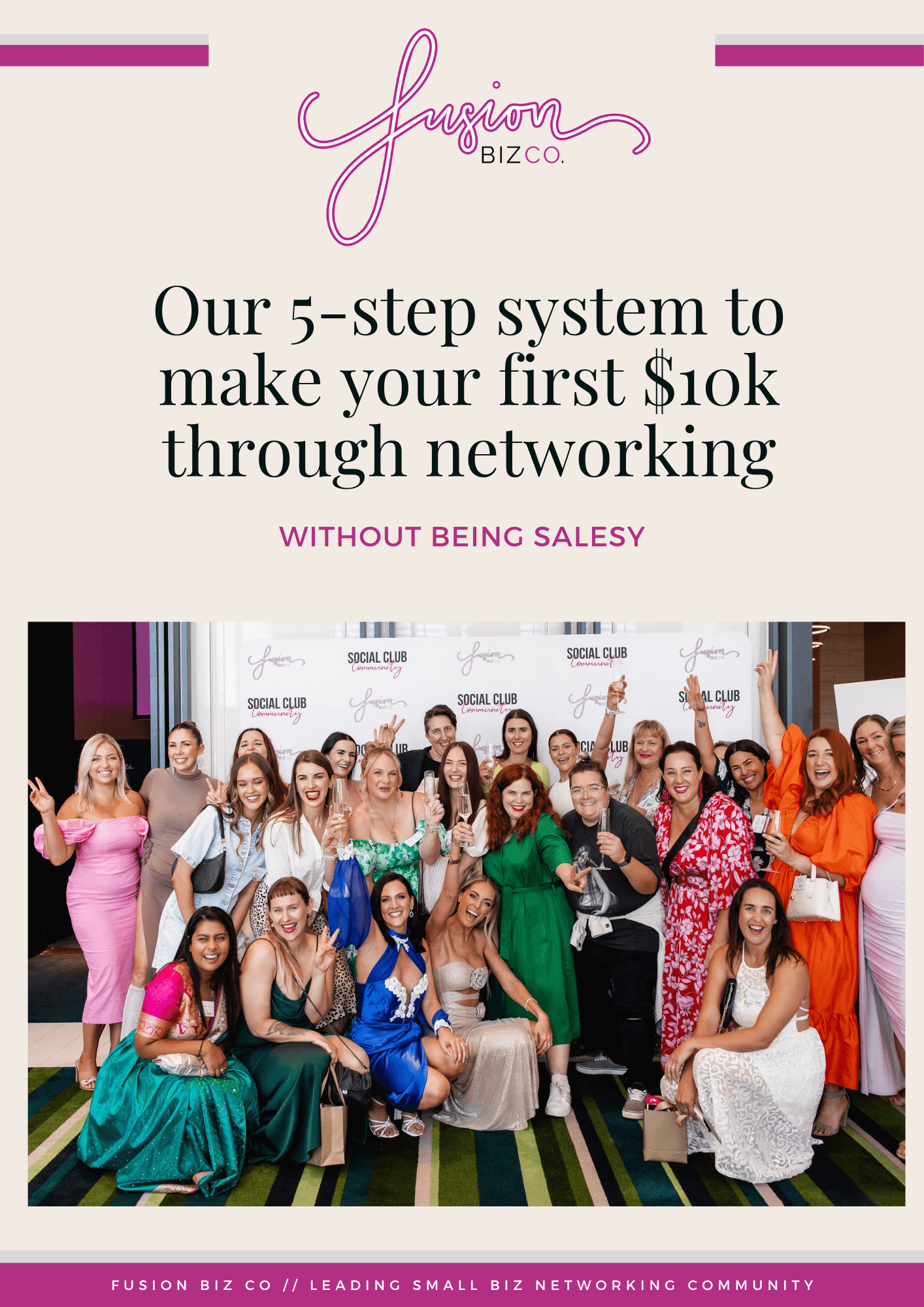 Get our 5-step system to make your first $10k through networking